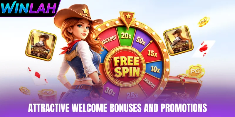 Attractive welcome bonuses and promotions