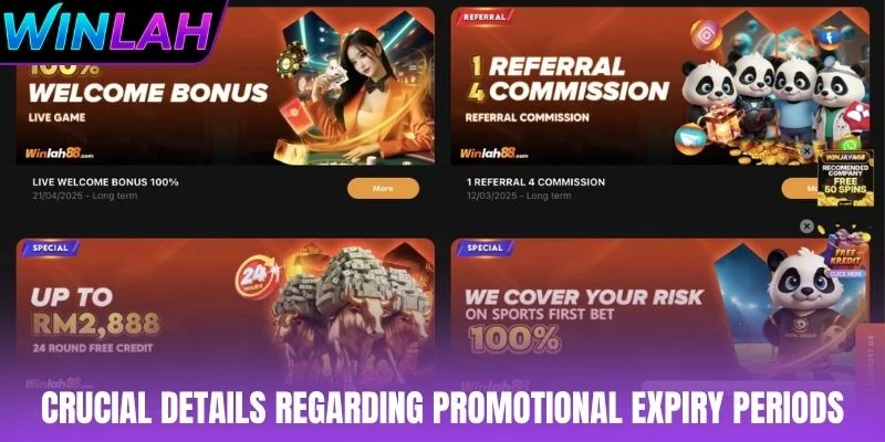 Crucial details regarding promotional expiry periods at WINLAH
