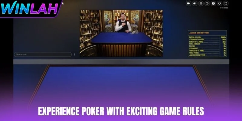 Experience Poker with exciting game rules