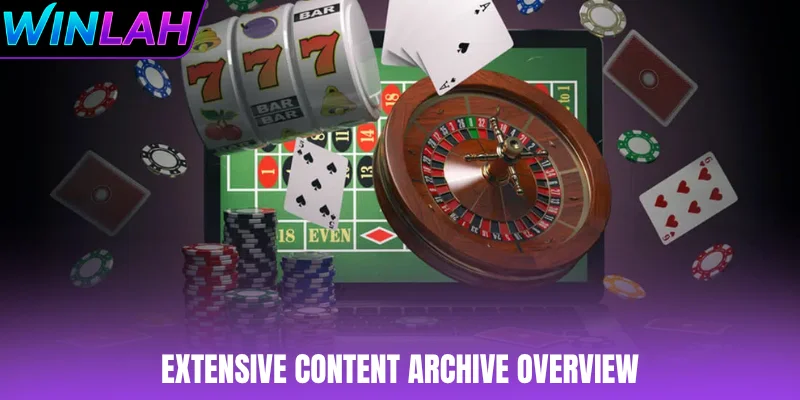Extensive content archive overview