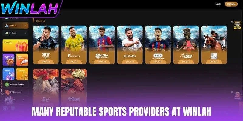 Many reputable sports providers at Winlah