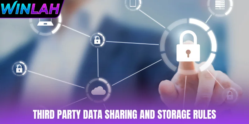 Third party data sharing and storage rules