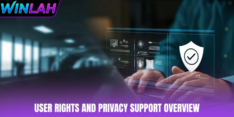User rights and privacy support overview