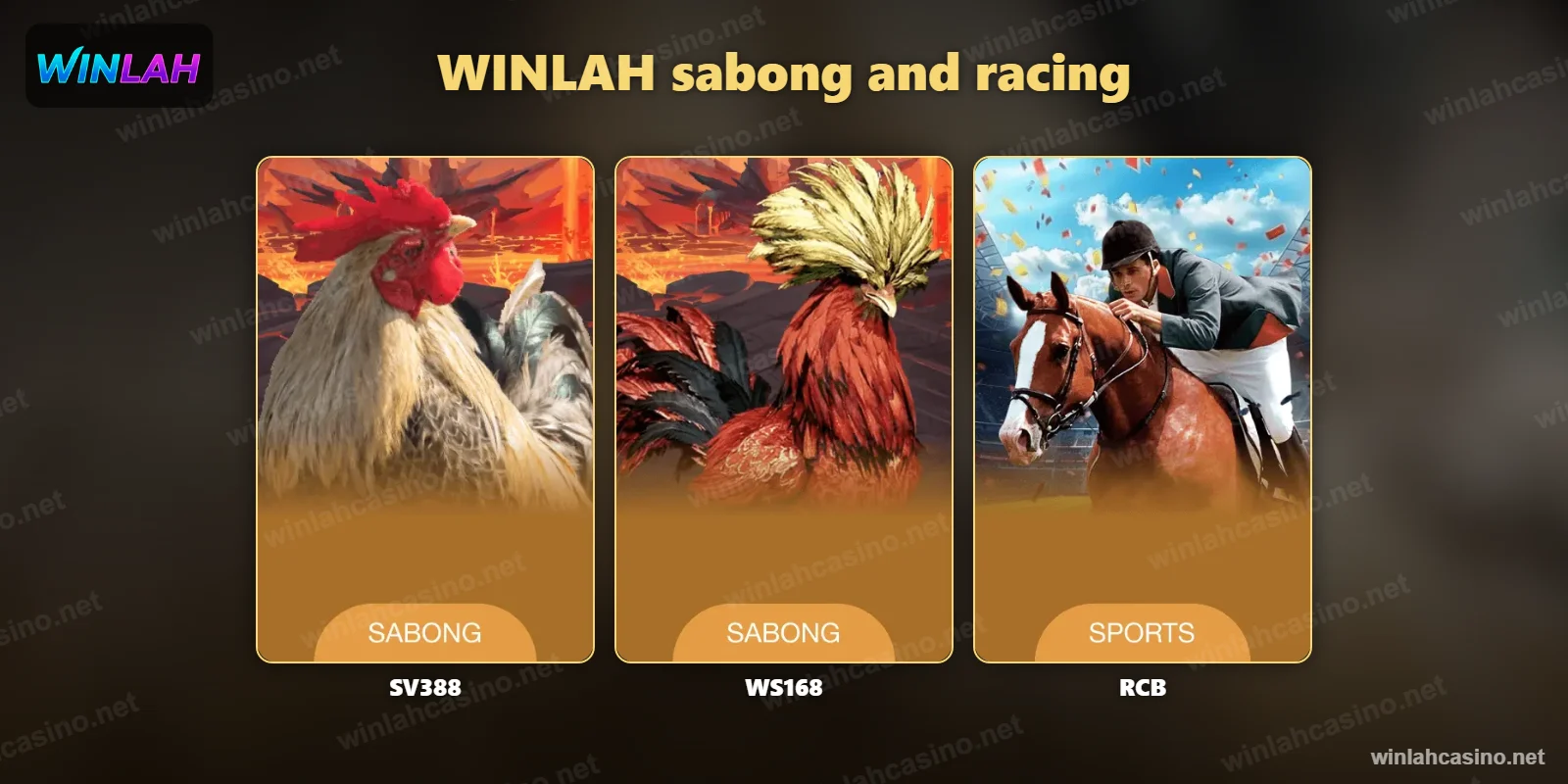 Sabong and horse racing lobbies – SV388, WS168 and RCB
