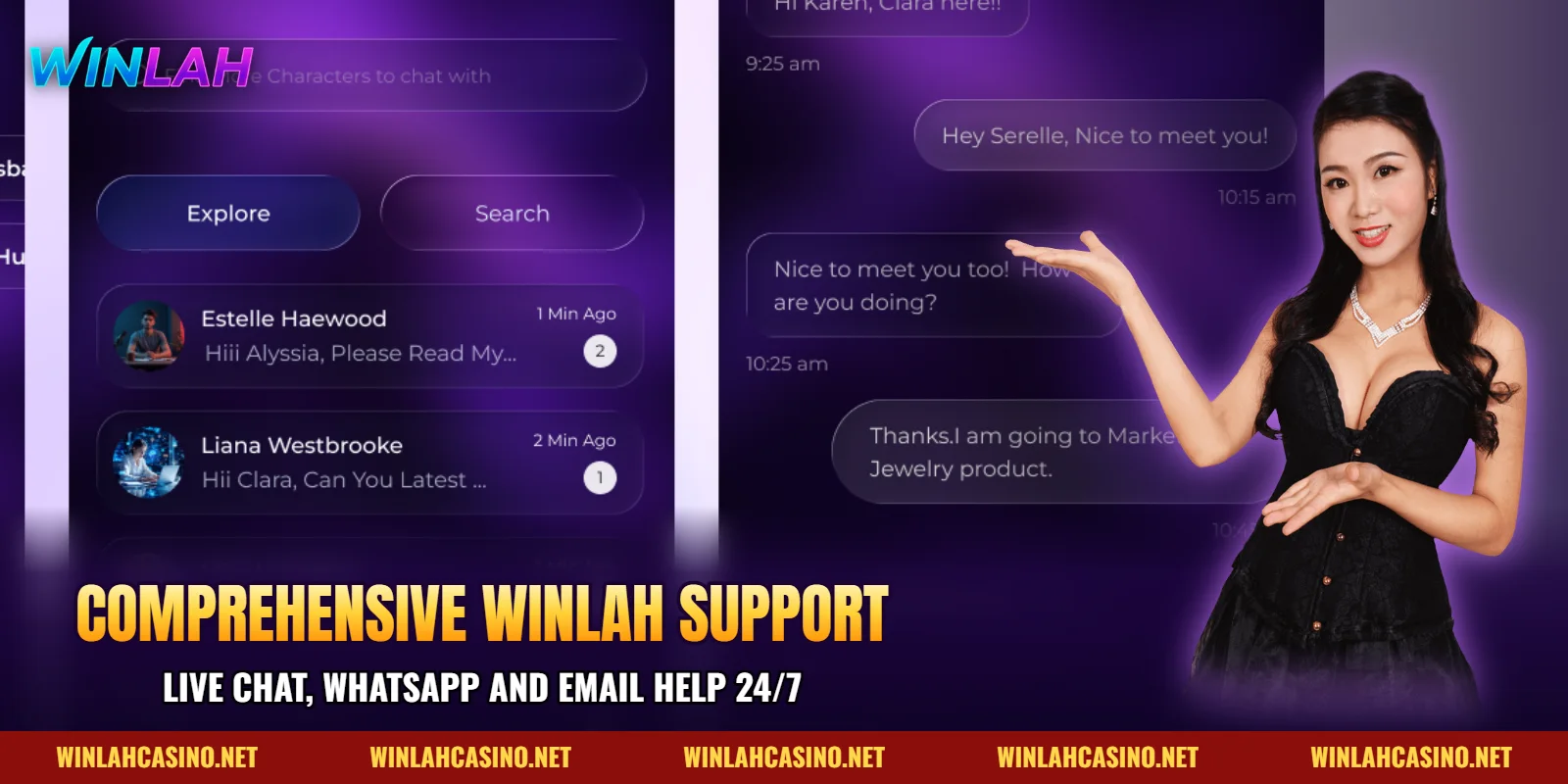 Comprehensive support via the website