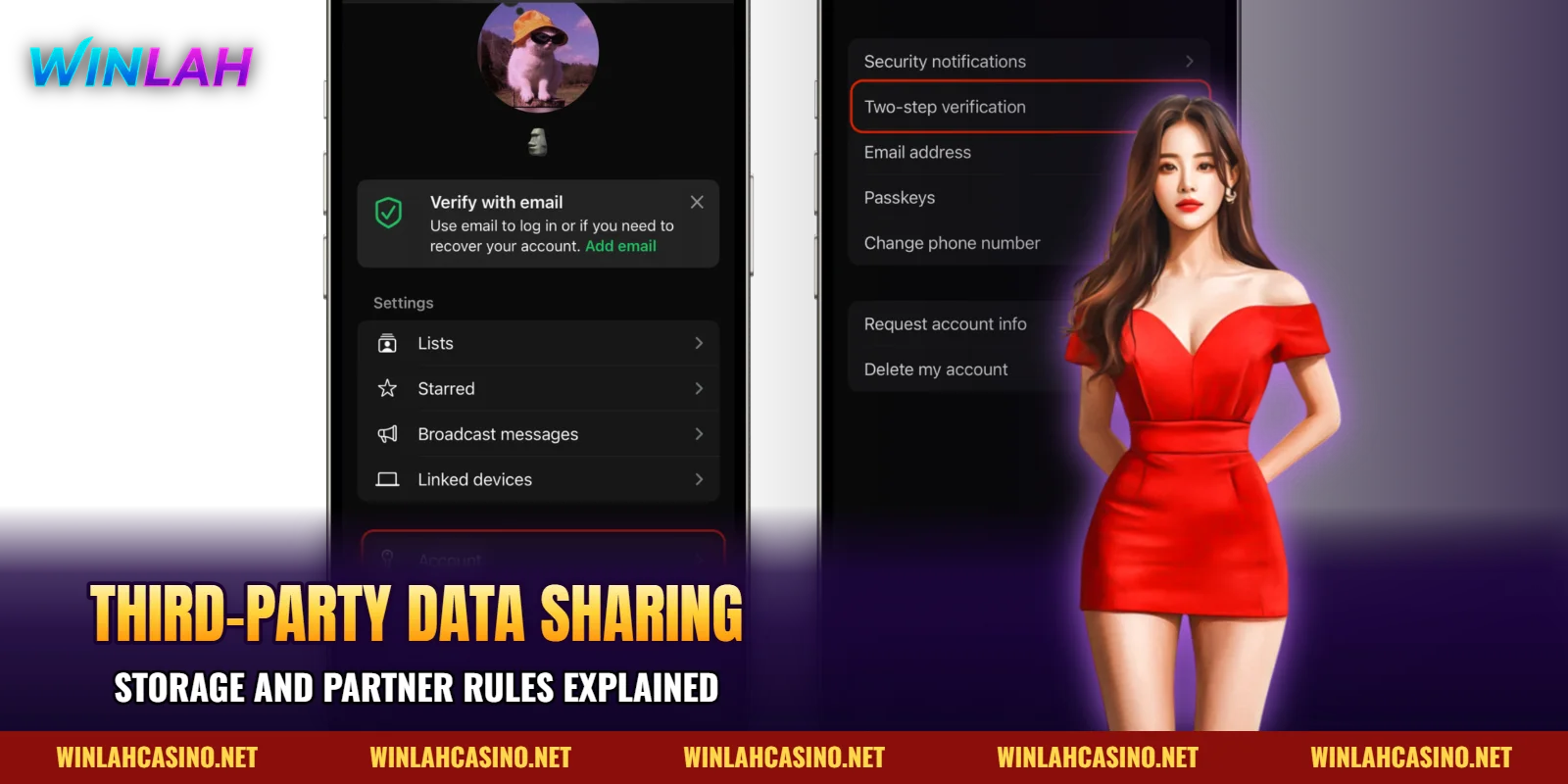 Third party data sharing and storage rules