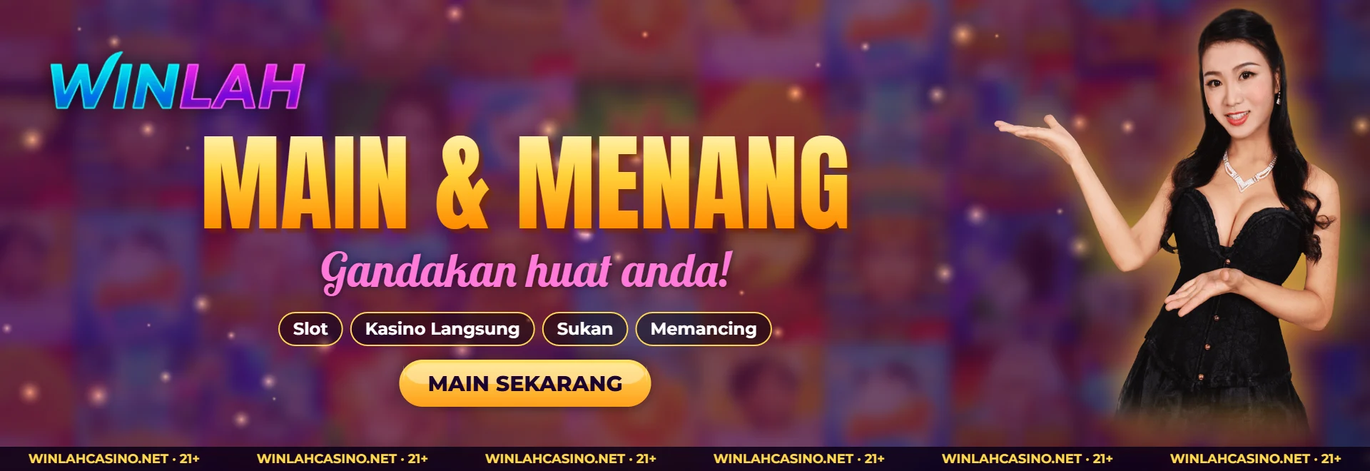 WINLAH – main dan menang: slot, kasino langsung, sukan dan memancing
