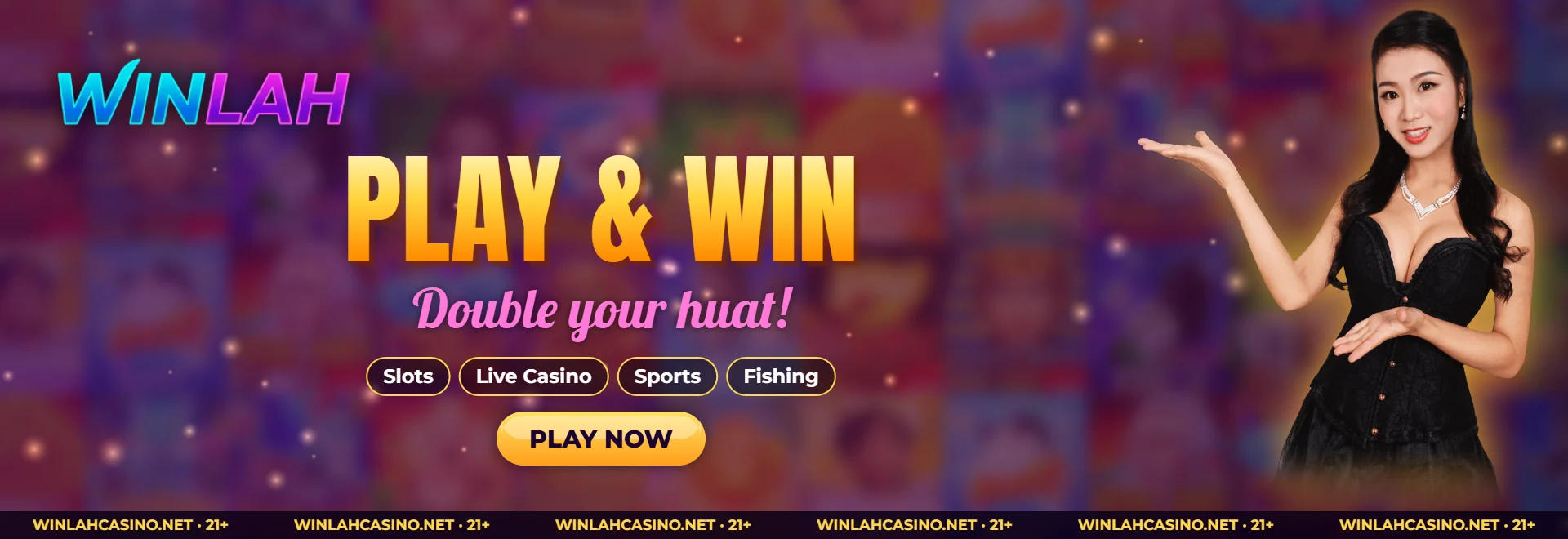 WINLAH – play and win: slots, live casino, sports and fishing