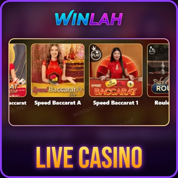 WINLAH Live Casino lobby