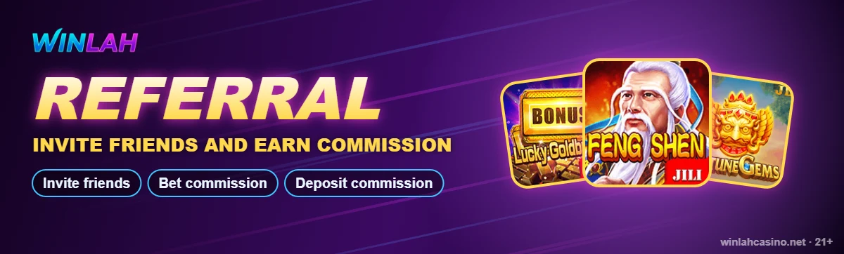 WINLAH referral programme – invite friends and earn commission